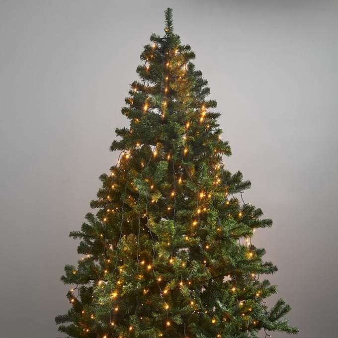 Easy fix kerstboomverlichting met 360 LED’s goud – 2M, voor binnen & buiten