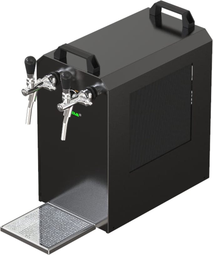 Complete set - Biertap - STREAM 80K bierkoffer, doorstroomkoeler, 2-lijns droge koeler, Type D, Type A