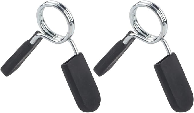 Dumbbell Fasteners met 25mm Diameter - 2 Stuks Barbell Spring Clips voor Veiligheid en Stabiliteit tijdens Training