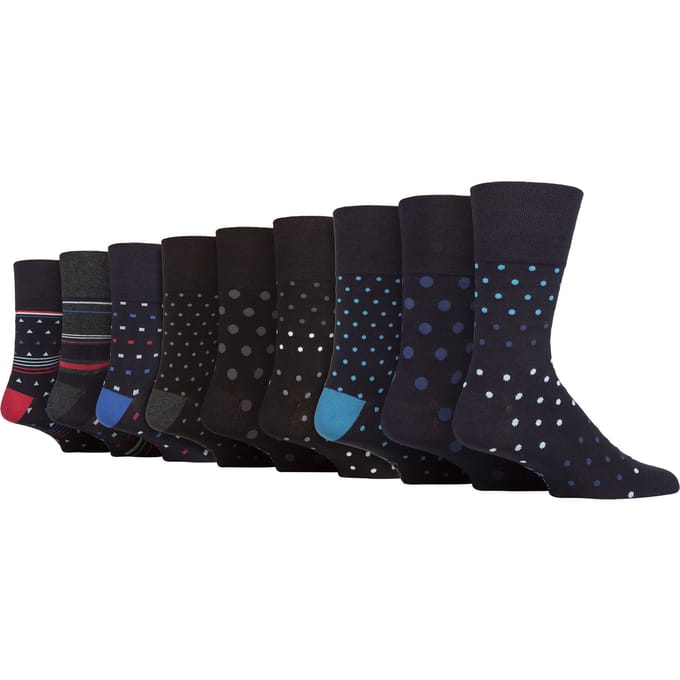 Gentle Grip - Heren 9 Paar Bamboe Sokken Multipack - SOMRM101106