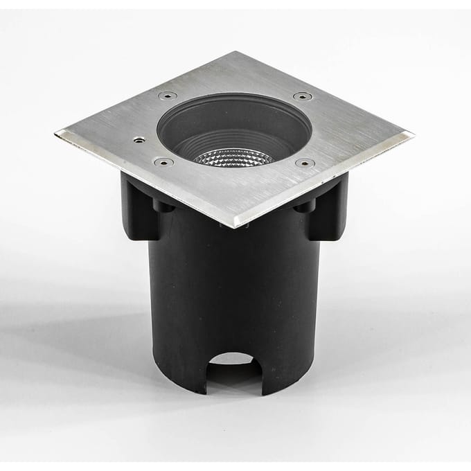 EVN Pentola inbouwlamp roestvrij staal 13,5x13,5 3.000K