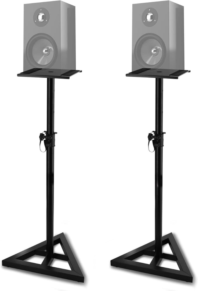 YOR® Luidspreker Standaard - Standaard - Luidsprekerstandaard - Zwart - 46cm x 46cm x 66cm