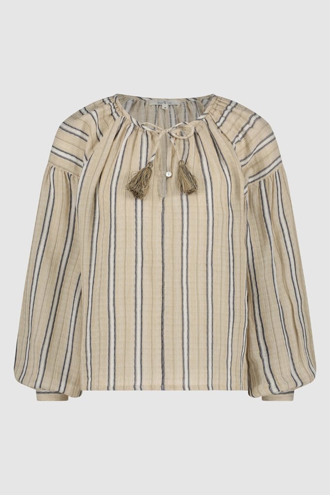 Circle of Trust Junni Blouse India Ink Größe: S | Longsleeves Outlet | Damen