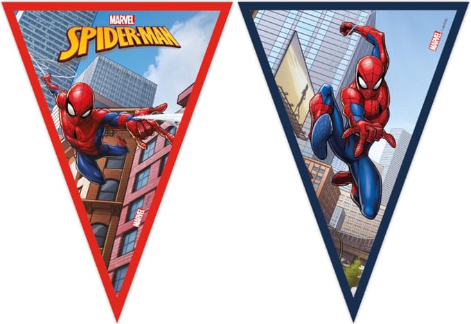 Globos Paper Bunting FSC Spider-Man 3mtr.