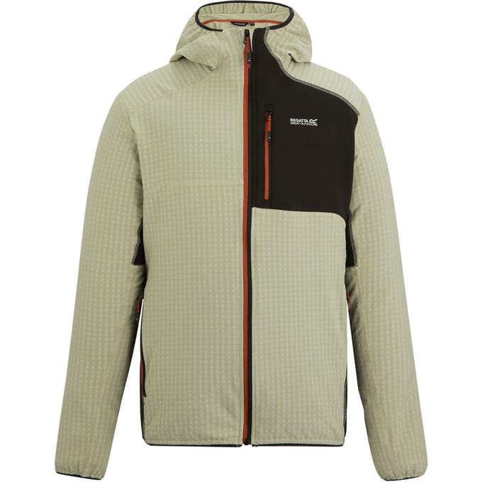Regatta Heren Alven Full Zip Fleecejack (Abbeystone/Zwart)