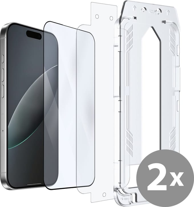 Cazy screenprotector geschikt voor iPhone Air - Screenprotector met Applicator - 2 Stuks
