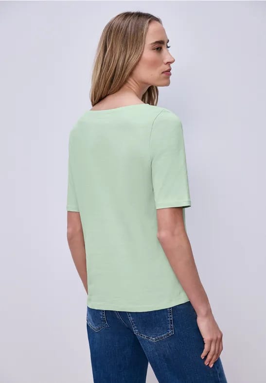 Shirt met boothals