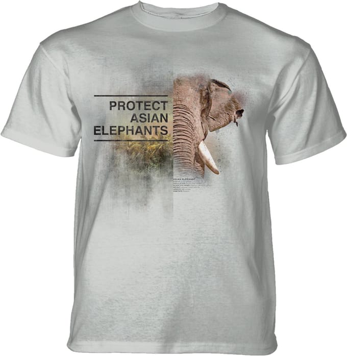 T-shirt Protect Asian Elephant Grey KIDS L