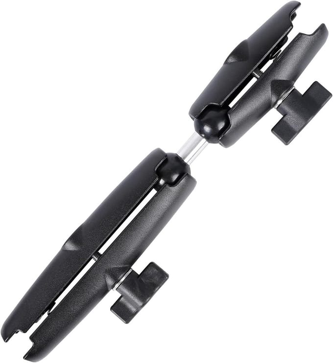 Verlengarm met Dubbele Socket en 1 Inch Kogeladapter voor Universele Montage