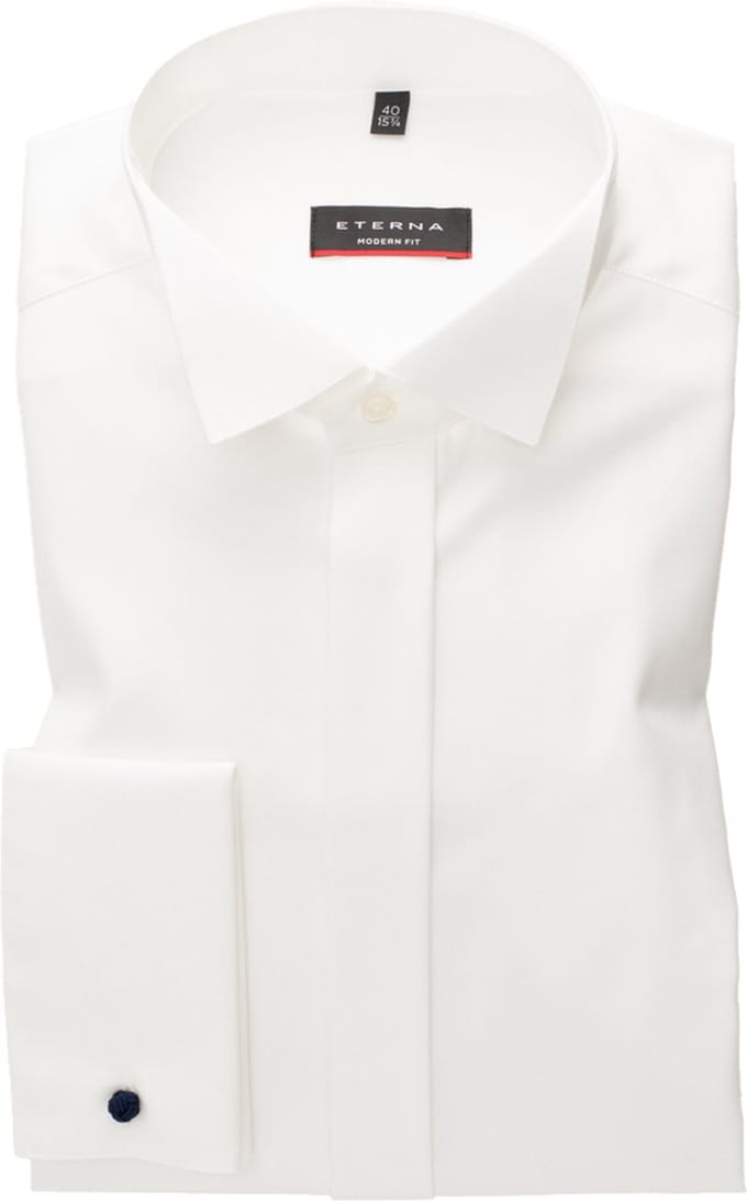 ETERNA modern fit overhemd - twill - ecru