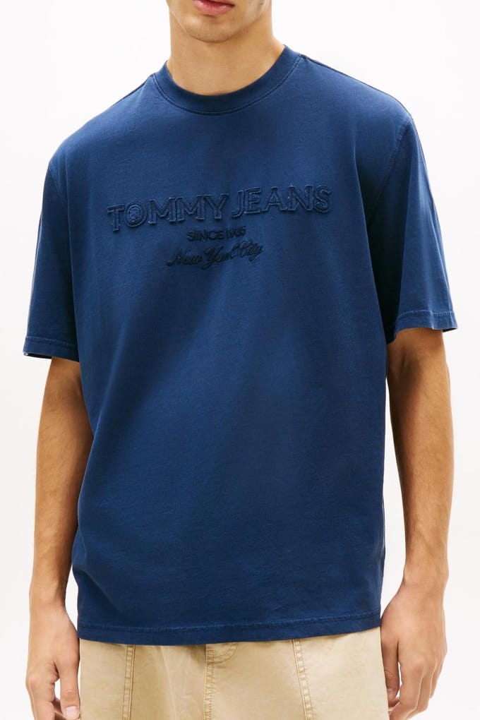 Tommy Hilfiger Tjm 90s New Classics Dark Night Navy Taglia: S | Magliette basic Outlet | Uomo | Nero