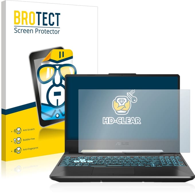 BROTECT - Screenprotector voor ASUS TUF Gaming A15 - Folie Beschermfolie transparant