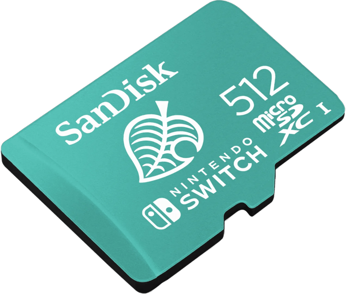 SANDISK Nintendo Switch microSD - 100MB/s - 512GB - Animal Crossing edition