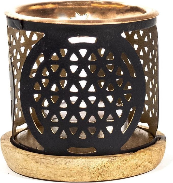 Aromafume - wierookblokjes brander - bloem des Levens - flowerof life