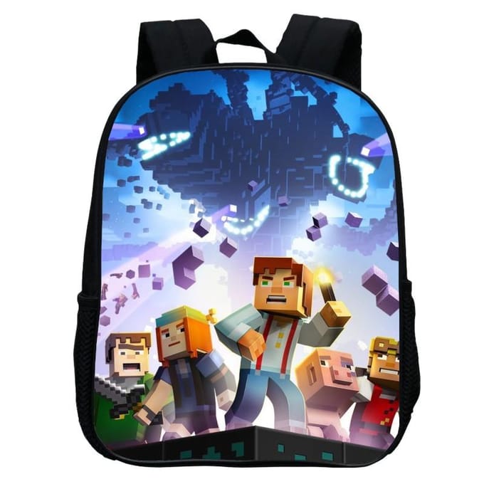 Bedrukte Kleuterschooltas, Cartoon Minecraft 12-Inch Rugzak, Licht En Casual 12inch backpack