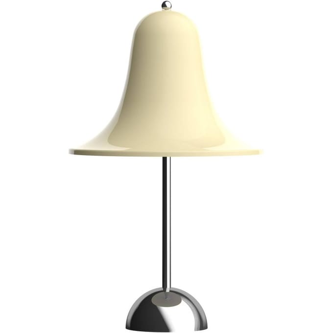 VERPAN LED tafellamp op oplaadbare batterij Pantop, crèmewit, hoogte 30 cm