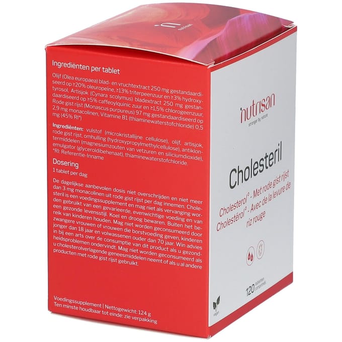 Nutrisan Cholesteril - Rode Gist Rijst 120 Gecomprimeerde tabletten