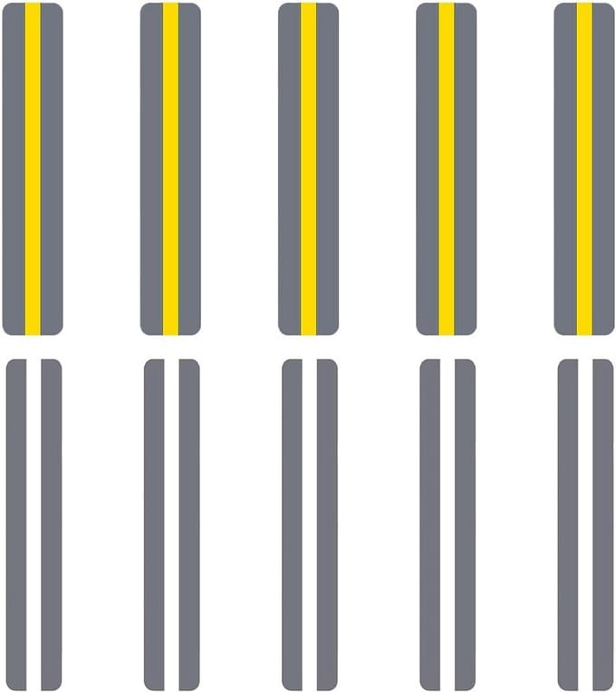 Leesstrips - Markeerlinialen - Effectief Lezen - Geleid Lezen - 19 cm - Geel Transparant