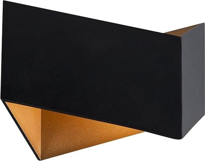 QAZQA Fold Wandlamp - 1 lichts - D 92 mm - Zwart