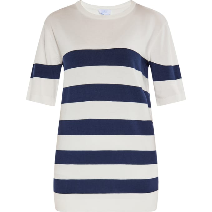 usha Jumper Dames wit + marine