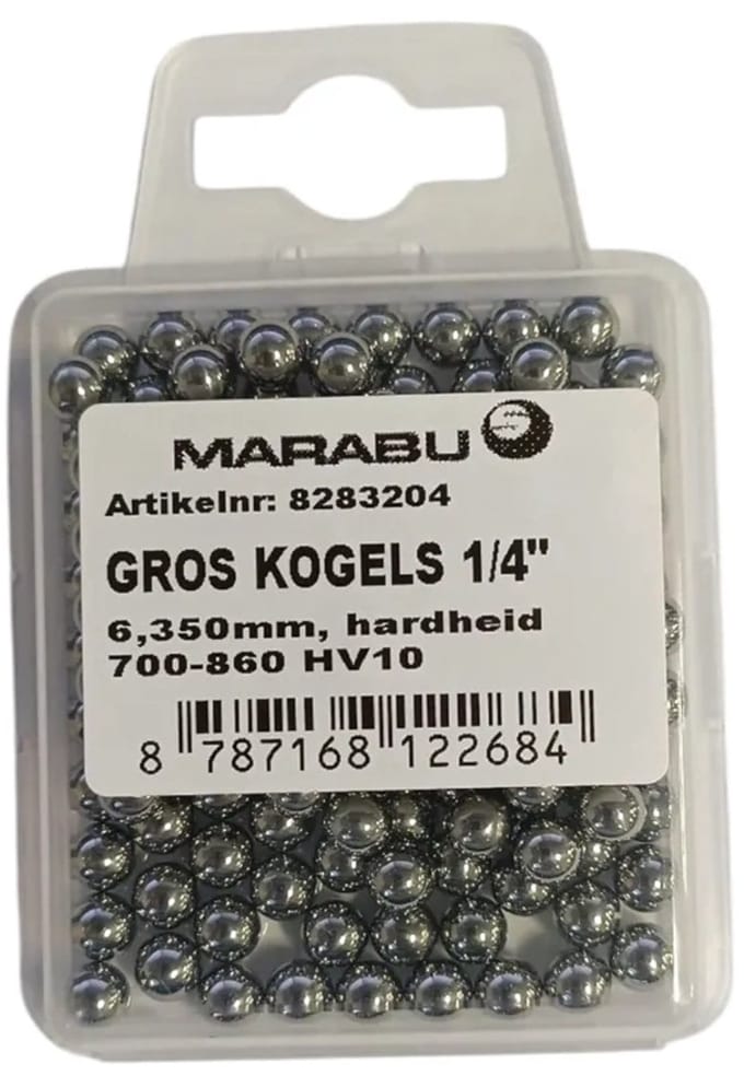 Kogels Marabu 1/4 - 6.350mm (per gros)