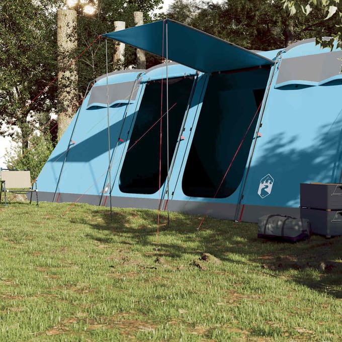 vidaXL - Tunneltent - 10-persoons - waterdicht - blauw
