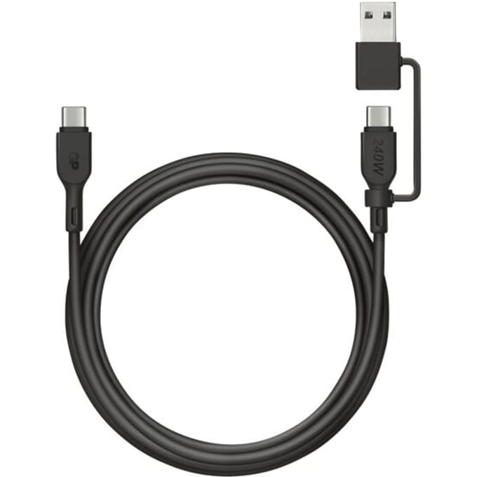 GP USB-kabel USB-C, USB-A stekker 1.50 m Zwart GPCBCCBVBKUSB971