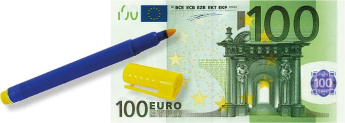 Euro valsgeld controlestift VG010 - 1 stuks