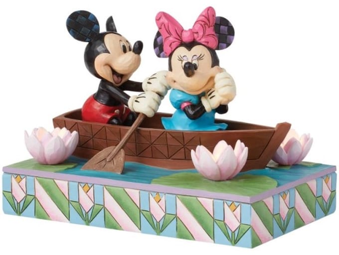 Disney Traditions Mickey & Minnie Mouse Row-Mance is in the Air 12 cm