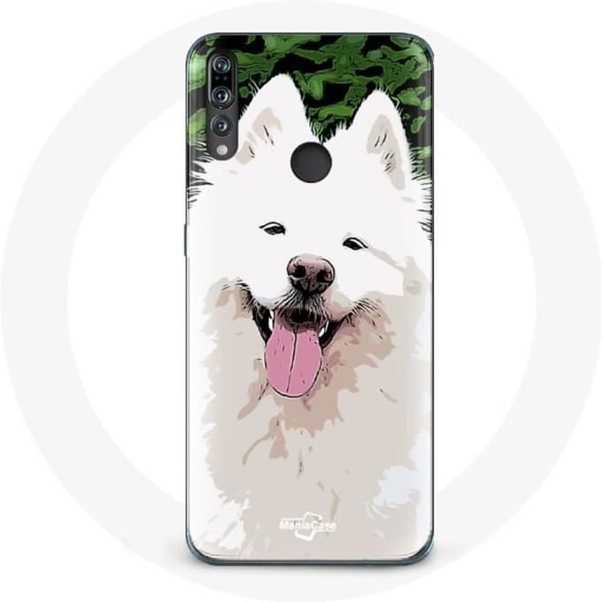 Coque - Huawei - P30 Lite - Souple - Blanc - Samoyède blanc