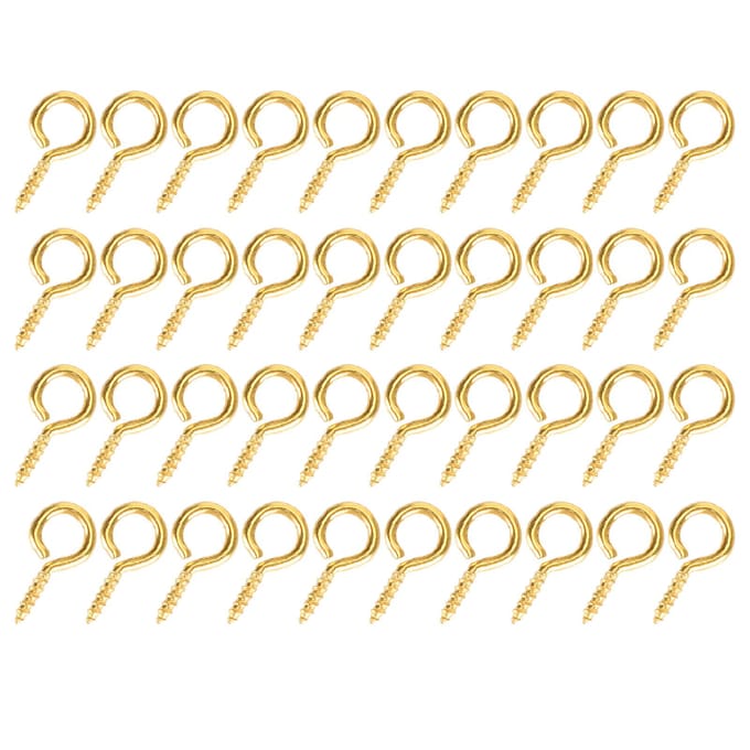 200 Pièces Vis Œil Perle Cheville Connecteur Pendentif Vis Pointe DIY Fabrication Accessoire Bijoux doré or