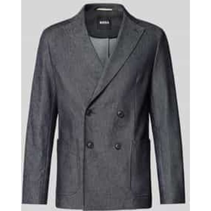 Slim fit 2-knoops colbert van een katoenmix, model 'HANRY'