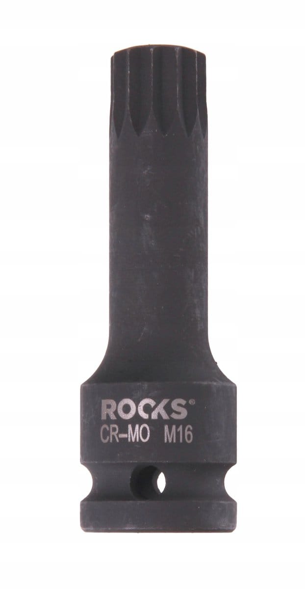 ROOKS Slagdoppensleutel SPLINE M16 1/2'' 75mm CrV50BV30/S2