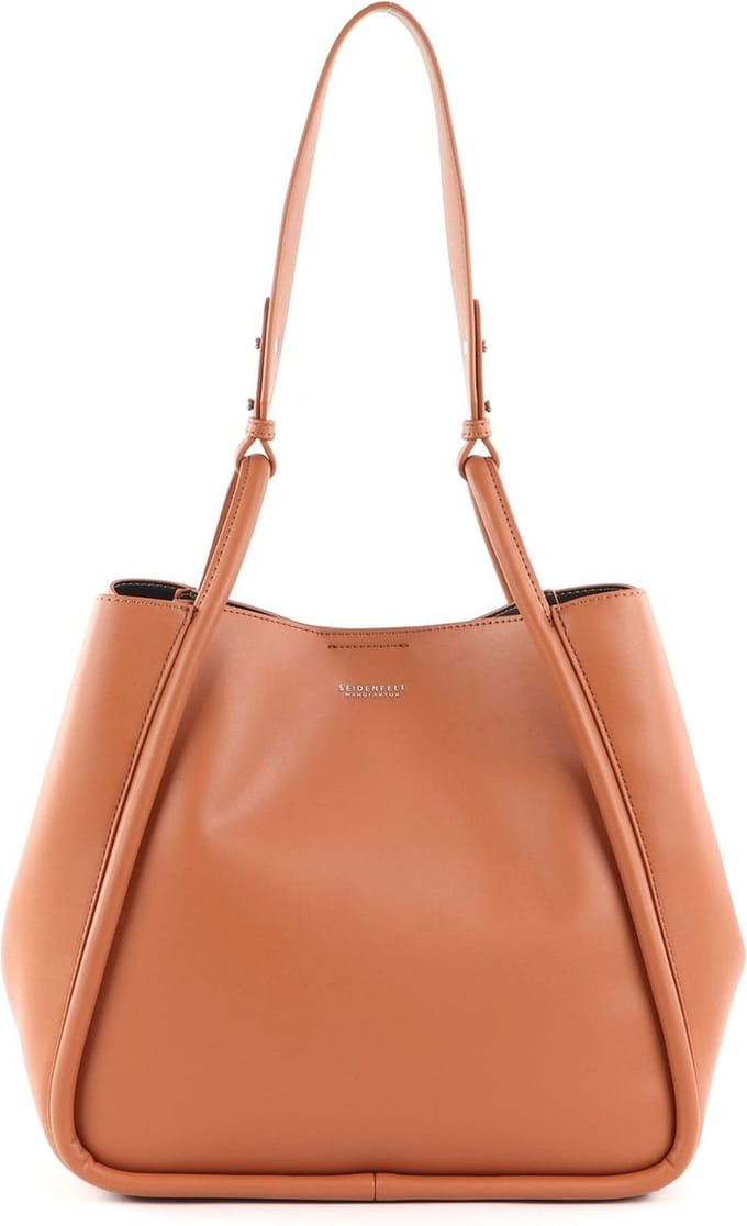 SEIDENFELT MANUFAKTUR Sollia Shopper Caramel Terracotta