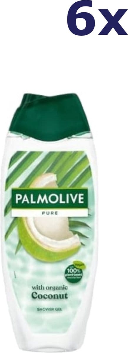 6x Palmolive Douchegel – Pure Coconut 500 ml