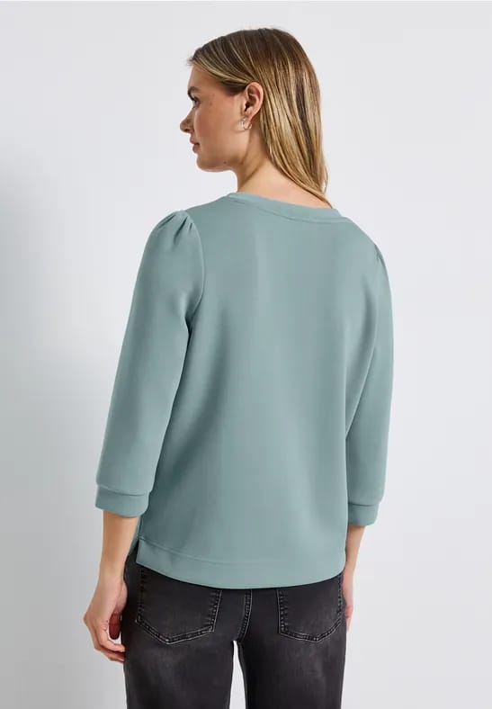 Silk-Look Shirt met rimpels
