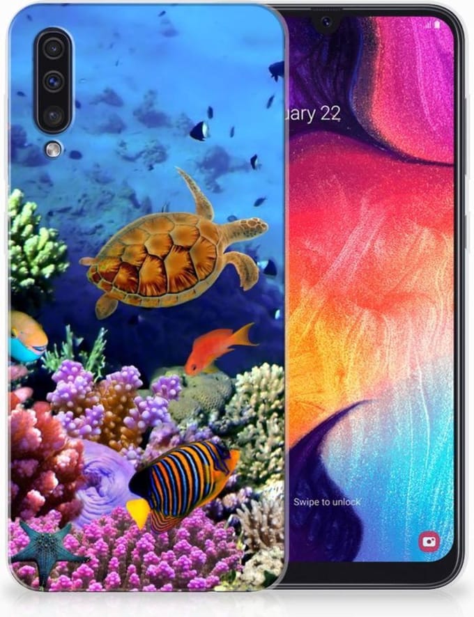 Samsung Galaxy A50 TPU Hoesje Vissen