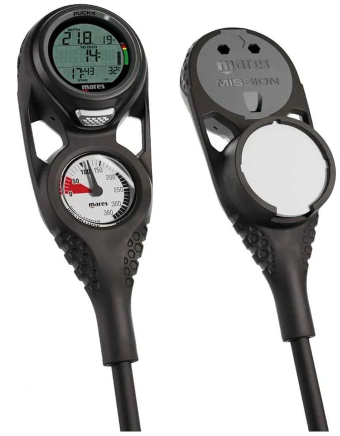 Mares Puck 4 Mission 2 Bar/meters Console Zilver