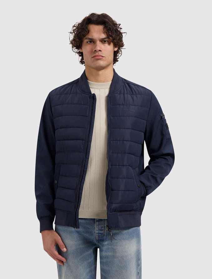 PURE PATH Softshell Padded Jacket Jassen Heren - Zomerjas - Beige - Maat M