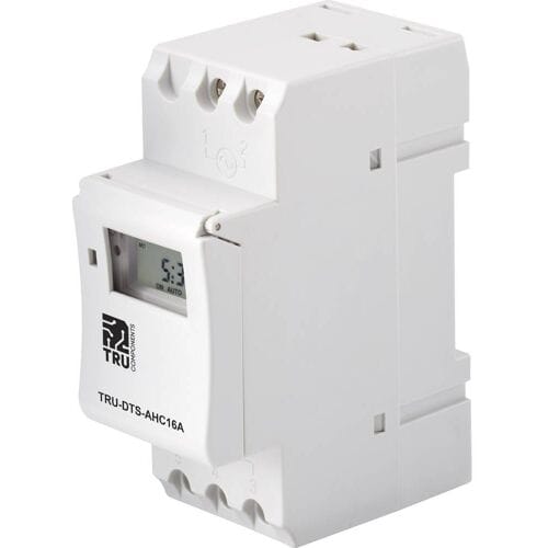 TRU COMPONENTS TRU-DTS-AHC16A Centrale besturing Voedingsspanning (num): 230 V/AC 1x wisselcontact 16 A 250 V/AC Weekprogramma