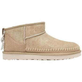 UGG® Classic Ultra Mini Biarritz Boot in Brown, Polyester/Leather