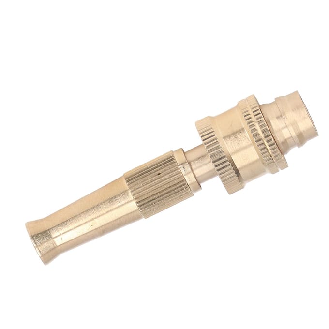 Waterslangspuit G1/2 Binnendraad Hoge Drukbestendig 15mm Uitlaatdiameter Verstelbaar beige