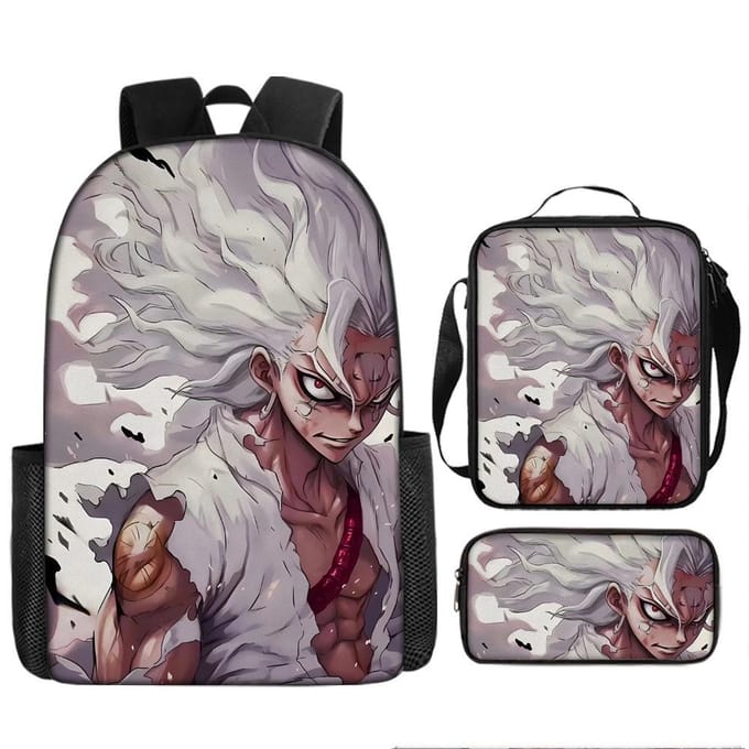 One Piece One Piece Schooltas Luffinica Zeekoning Student Schooltas Rugzak Set Three piece set