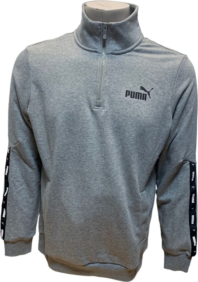 Puma - Tape Half Zip TR - Vest - Mannen - Grijs - Maat L