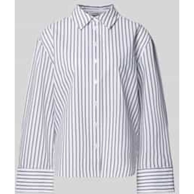 Relaxed fit overhemdblouse van lyocellmix model 'Fapo'