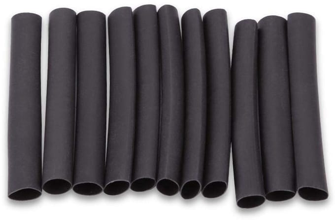 Set van 150 Zwarte Krimpkousen voor Draadisolatie en Bescherming