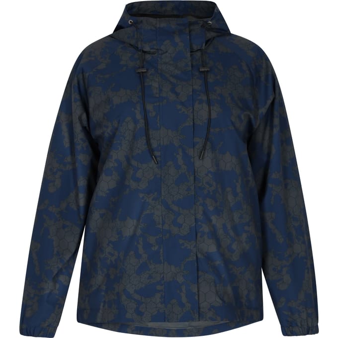 Mymo Oversized anorak Dames Donkergrijze marinecamouflage