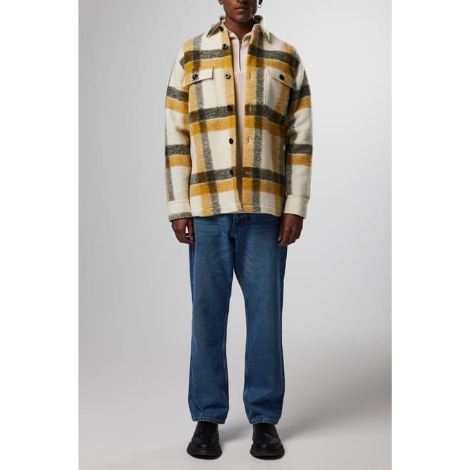 NN.07 Soren 5314 Yellow Check Taglia: M | Giacche Outlet | Uomo | Giallo