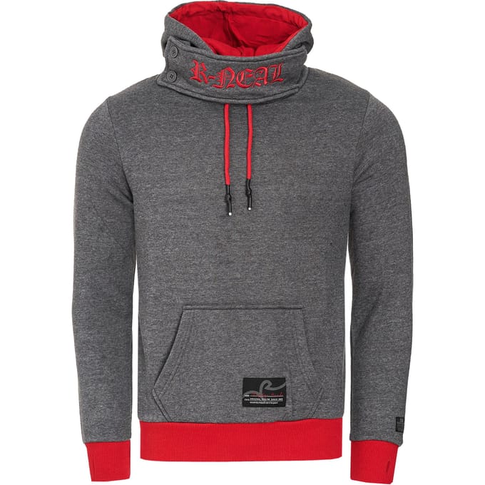 Sweatshirt met hoge kraag en capuchon