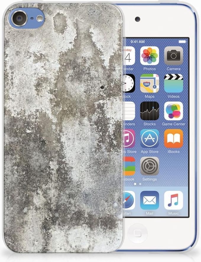 Apple iPod Touch 5 | 6 TPU Siliconen Hoesje Beton Print